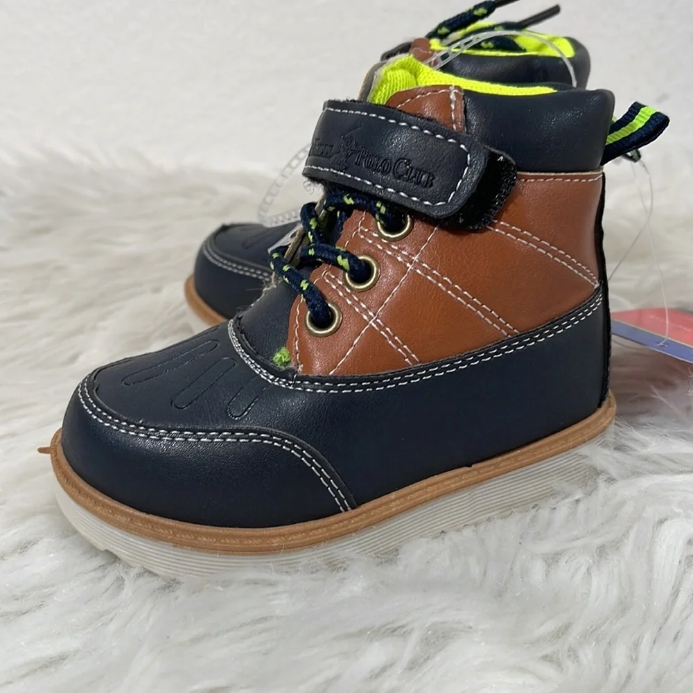 BEVERLY HILLS POLO CLUB Toddler Boys Casual Boots Size 5 NEW - Picture 8 of 14